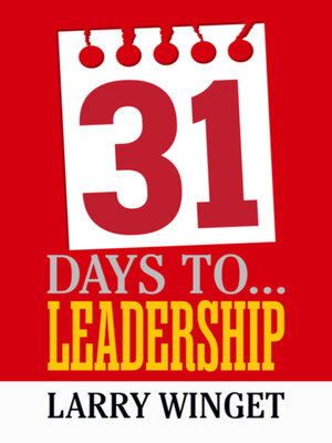 cover image of 31 Days to Leadership